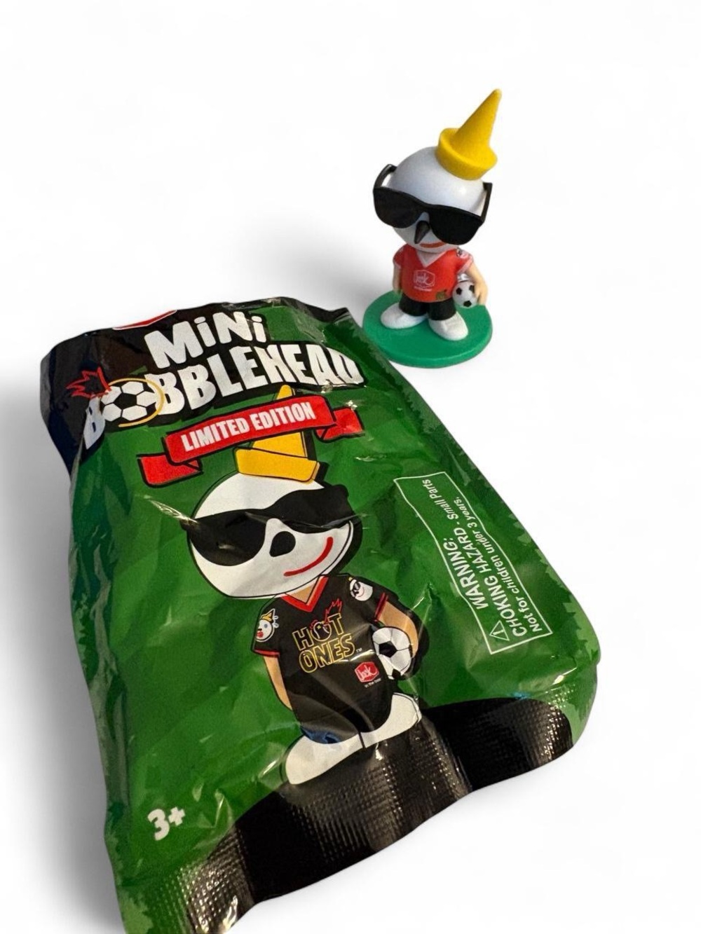 Mini Bobblehead Limited Edition Soccer Figure - Green